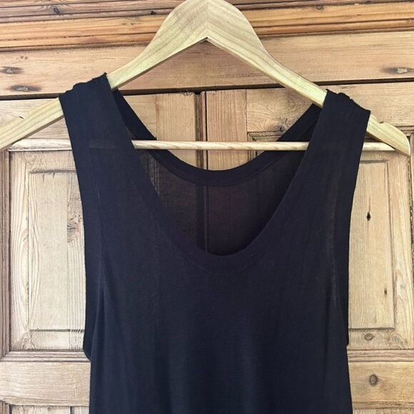 Sly Standard Free (OSFM) Black Tank Dress Sleeveless Pockets Midi Length - Picture 4 of 11